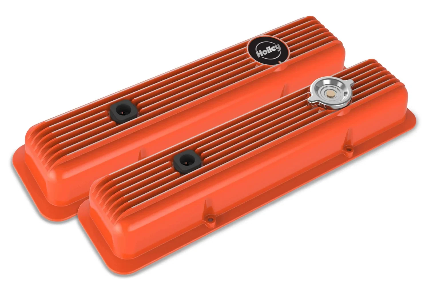 Muscle Series Valve Covers Small Block Chevy engines - Factory Orange - 241-136